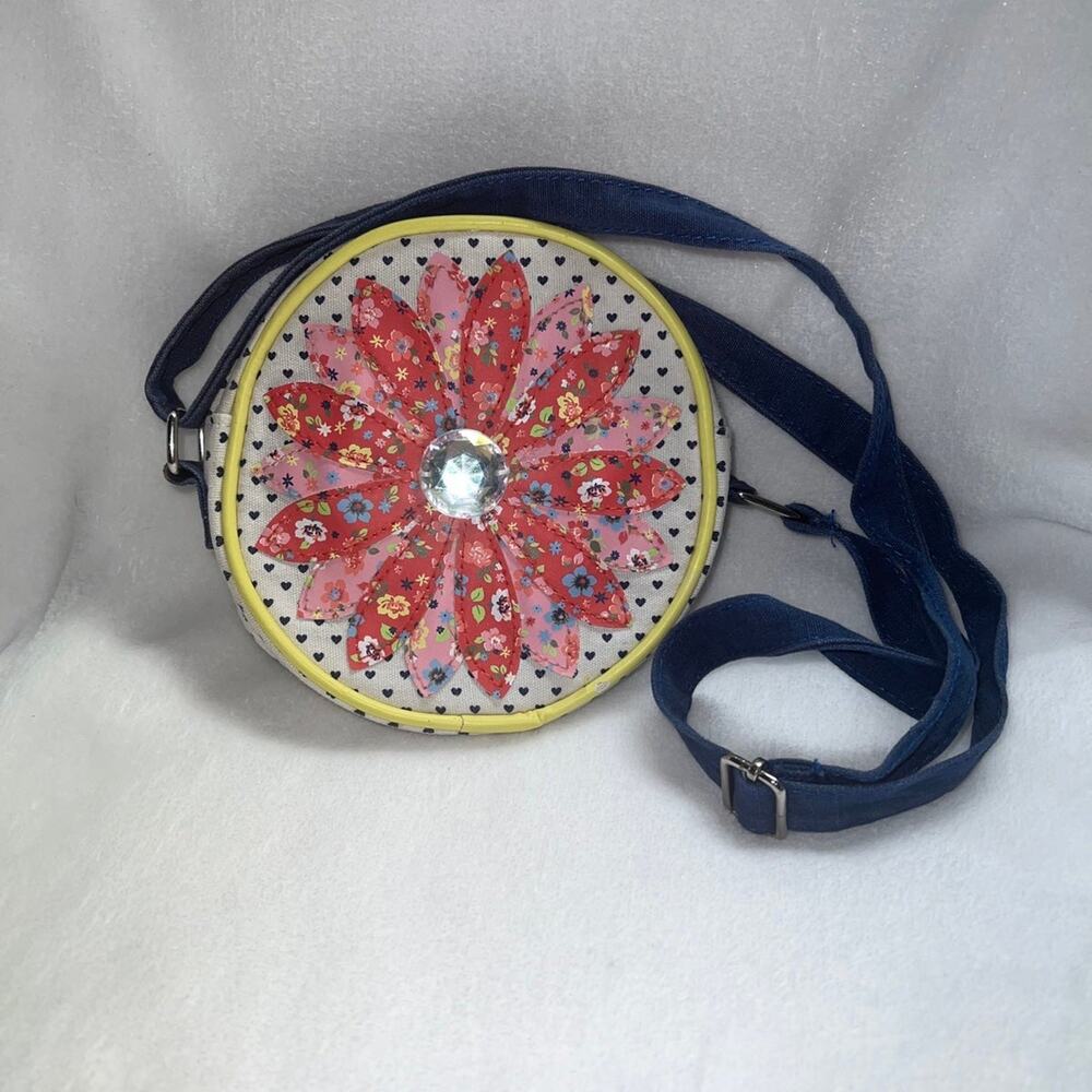 Girls crossbody flower purse